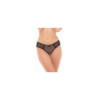 Culotte en dentelle et fine résille noire 